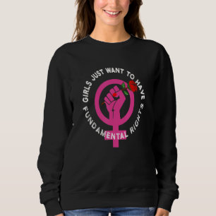 Feministiska flickor vill bara ha grundläggande rä t shirt