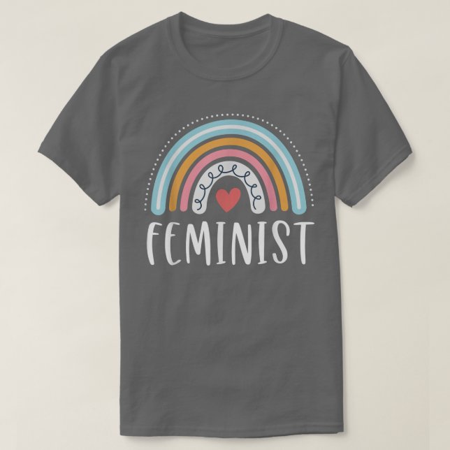 Feministiska gåvor till kvinnor - luddig feministi t shirt (Design framsida)