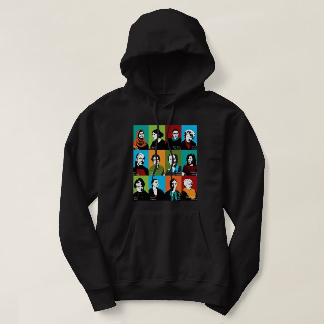 Feministiska ikoner hoodie (Design framsida)