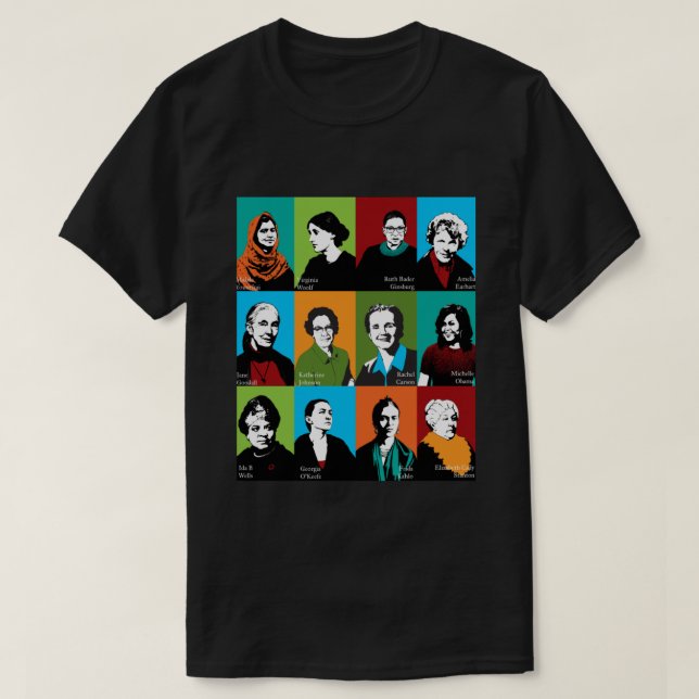 Feministiska ikoner t shirt (Design framsida)