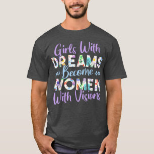 Feministiska kvinnor Höger Kvinnors egenmakt Blomm T Shirt