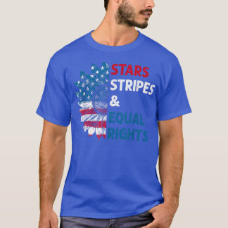 Feministiska stjärnor Rand jämlika Höger Amerikans T Shirt