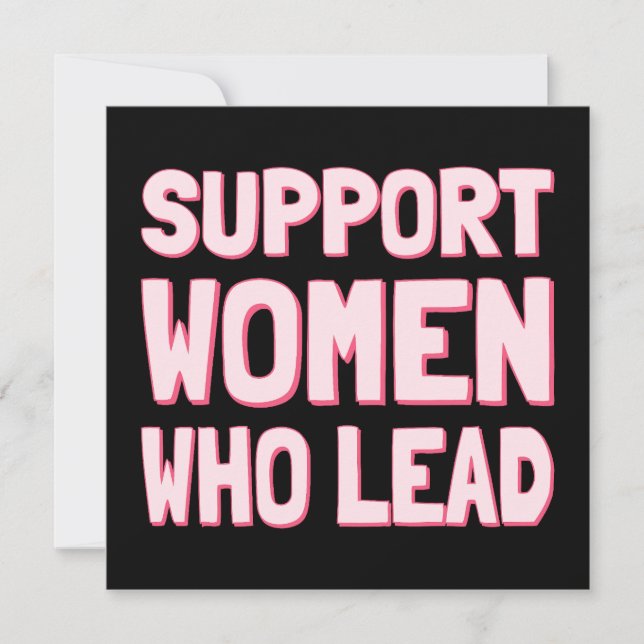 Feministiska val - Stöd kvinnor som leder III (Framsida)