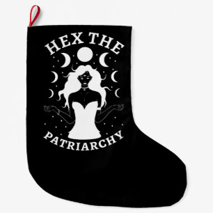 Feministiskt beck - hex för patriarkin II Stor Julstrumpa