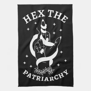 Feministiskt beck - hex för patriarkin III Kökshandduk