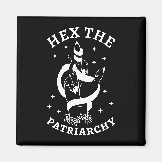 Feministiskt beck - hex för patriarkin III Magnet (Framsidan)