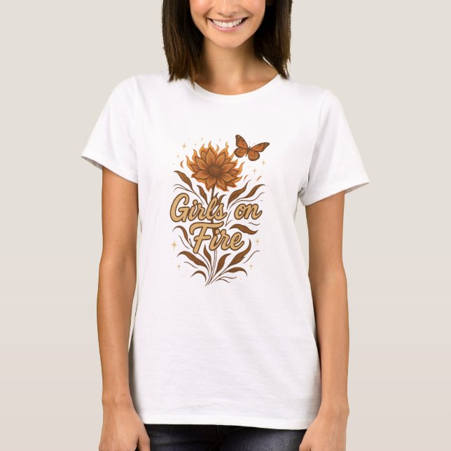 Feministiskt citat Pro-val Stöd för damer T Shirt (Framsida)