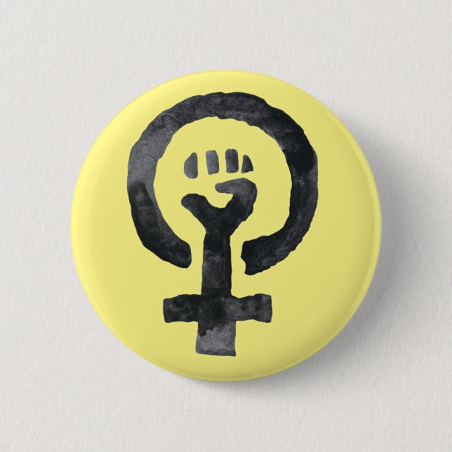 Feministiskt nävesymbol knapp (Framsida)