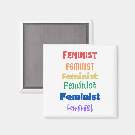 feministiskt pride "kvinnlig marsch" magnet