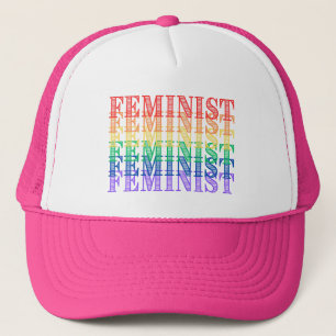 feministiskt pride regnbåge keps