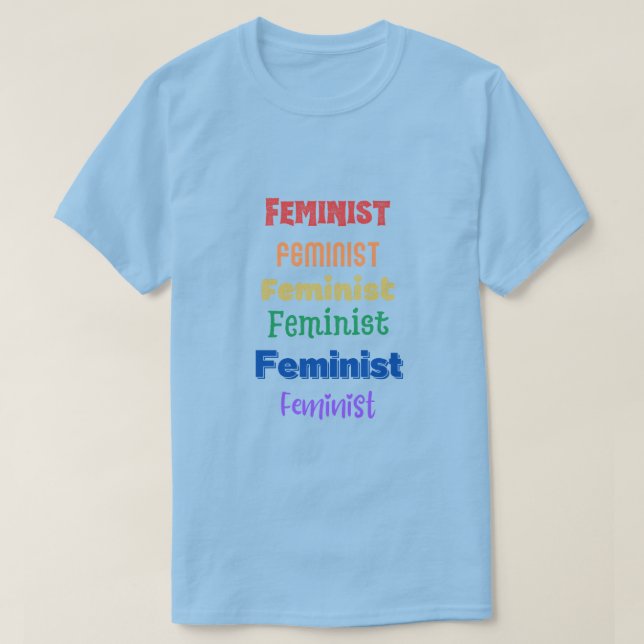 feministiskt pride t shirt (Design framsida)