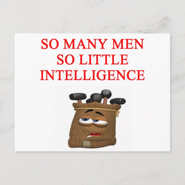 feministiskt skämt vykort (Framsida)