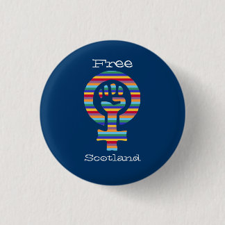 Feministiskt symbol Pinback Indy för skotsk Knapp