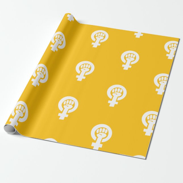 Feministiskt symbol presentpapper (Utrullad)