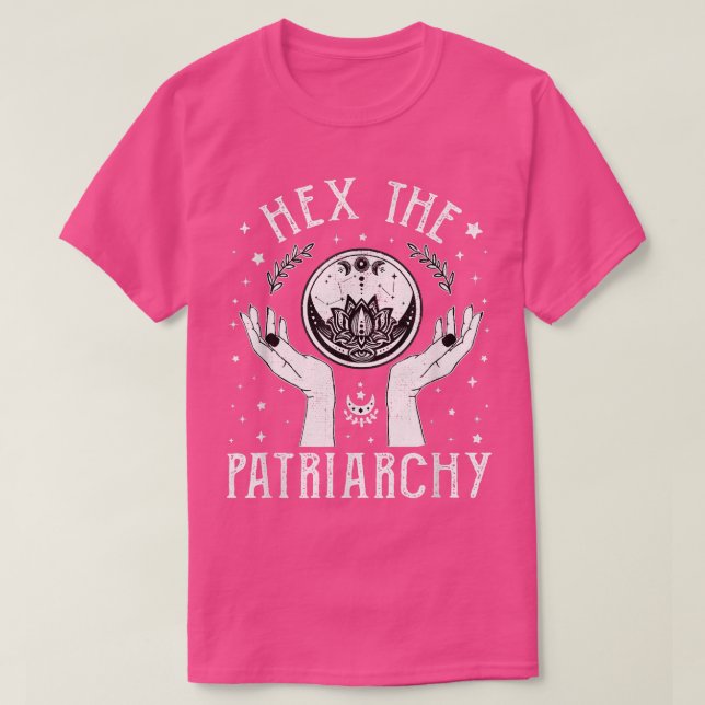 Feministiskt tänkande hex patriarkatet Shirt Witch T Shirt (Design framsida)
