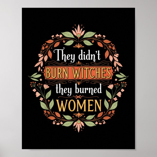 Feministiskt väsen de brände ner... poster (Framsidan)