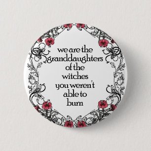 Feministiskt Witch Knapp