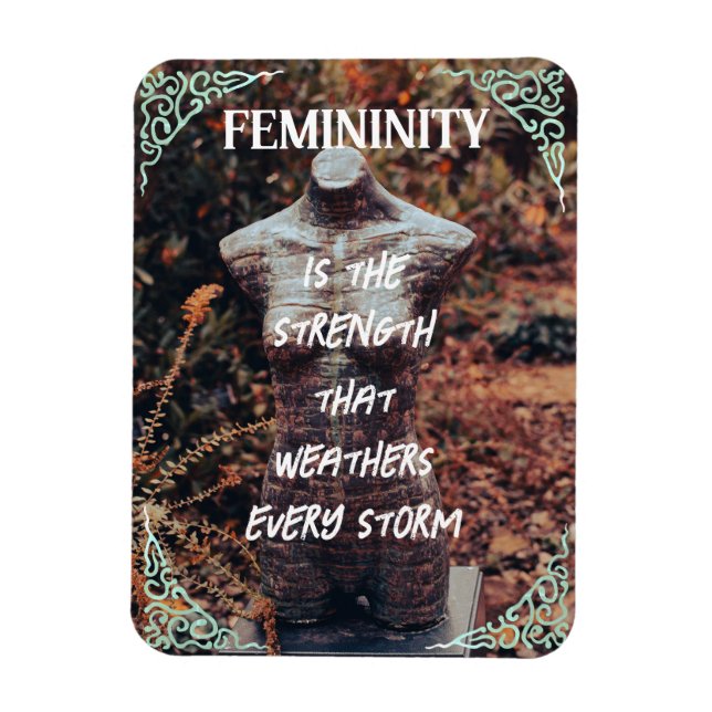 Feminitet Flexibel Photo Magnet med skog (Vertikal)