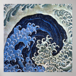 Feminvåg, Hokusai Poster