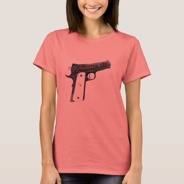 femme.45 ringsignal tee shirt (Framsida)