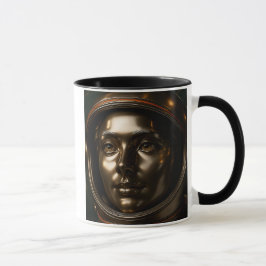 Femme cosmonaute bronze 3D Mugg