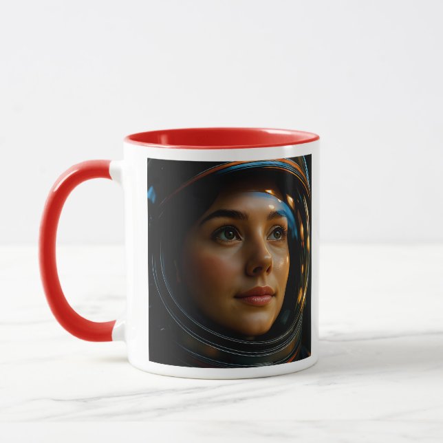 Femme dans l'espace mugg (Vänster)