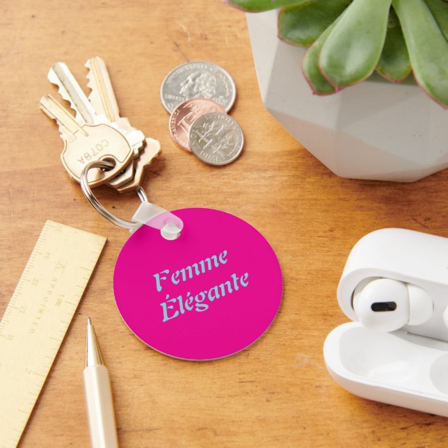Femme Élégante Acrylic Keychain Nyckelring (Skrivbord)