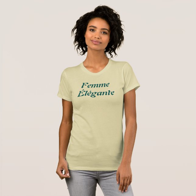 Femme Élégante T-Shirt (Hel framsida)