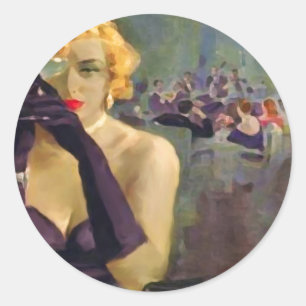 Femme Fatal ~ Stickers Runt Klistermärke