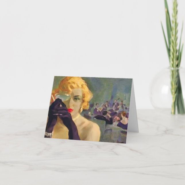 Femme Fatale ~-kort/inbjudningar Inbjudan (Framsida)