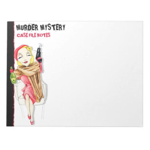 Femme Fatale Murder Mystery Large Anteckningsblock