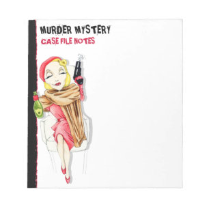 Femme Fatale Murder Mystery Small Anteckningsblock