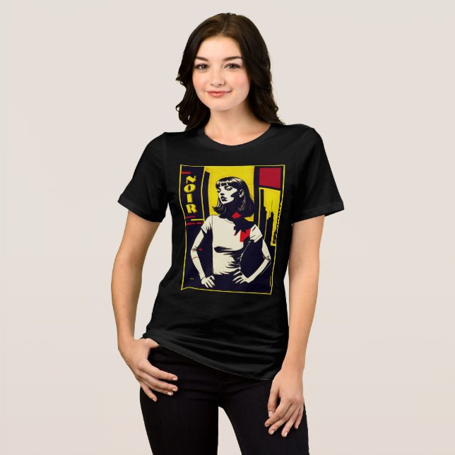 Femme Fatale Noir T Shirt (Framsida Full)