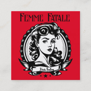 Femme Fatale personalize Fyrkantigt Visitkort