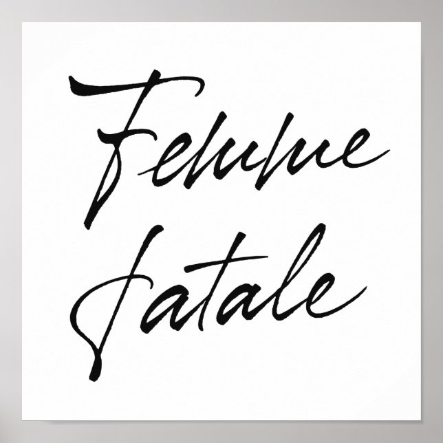 Femme Fatale Poster (Framsidan)