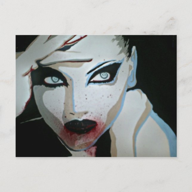 "Femme Fatale" vykort (Framsida)