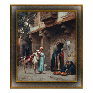 Femmes Arabes Devant Une Porte Fototryck