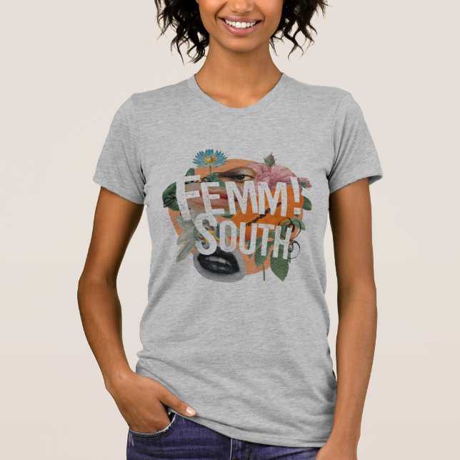 FemmSouth Collage Shirt T Shirt (Framsida)