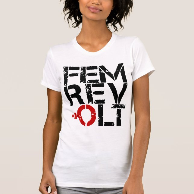 Femrotströja, feministisk t-shirt, logotyp t shirt (Framsida)