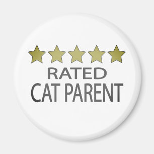 Femstjärnig kattförälder magnet