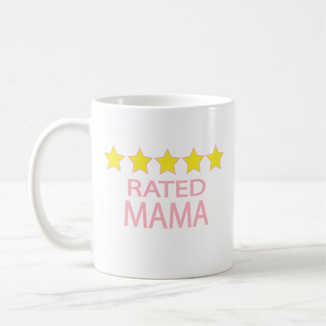 Femstjärnig mamma kaffemugg (Vänster)