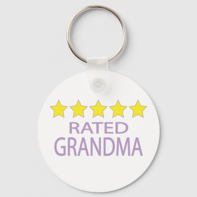 Femstjärnig mormor nyckelring (Framsida)