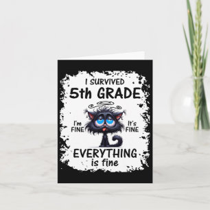 Femte 5:e klass examen 2025 jag överlevde 5:e klas kort