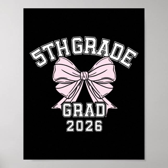 Femte 5:e klass examen 2026 Bow Elementary School  Poster (Framsidan)