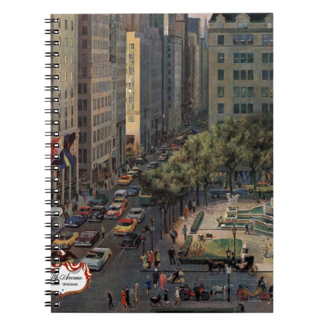Femte Avenue av John Falter Anteckningsbok (Framsidan)