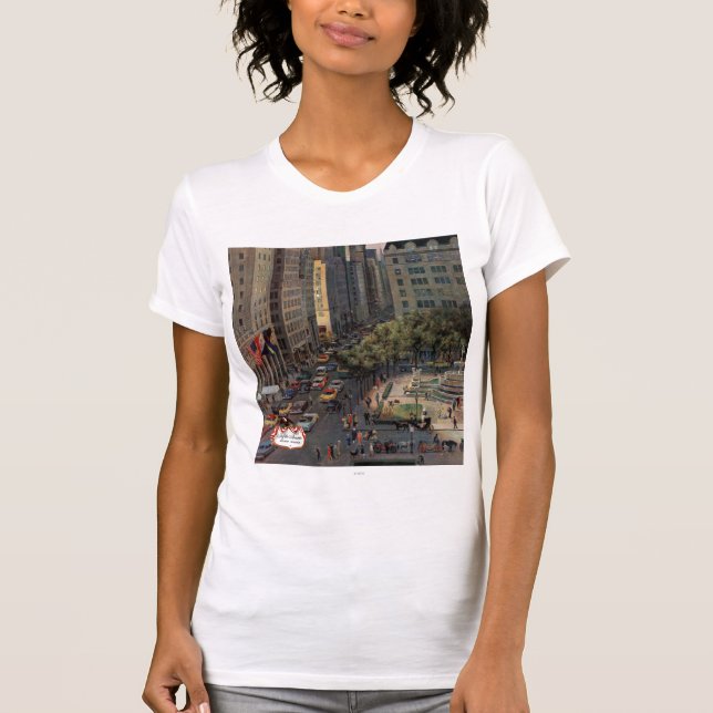 Femte Avenue av John Falter T Shirt (Framsida)