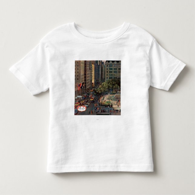 Femte Avenue av John Falter T Shirt (Framsida)