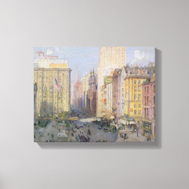 Femte Avenue, New York, 1913 Canvastryck (Framsida)