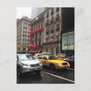 Femte Avenue New York NYC Julfoto Helg Vykort
