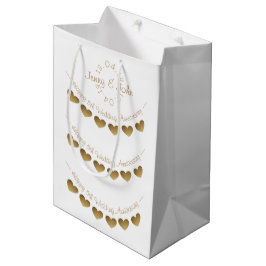 Femte Bröllop-årsdagen av träets små presentväska